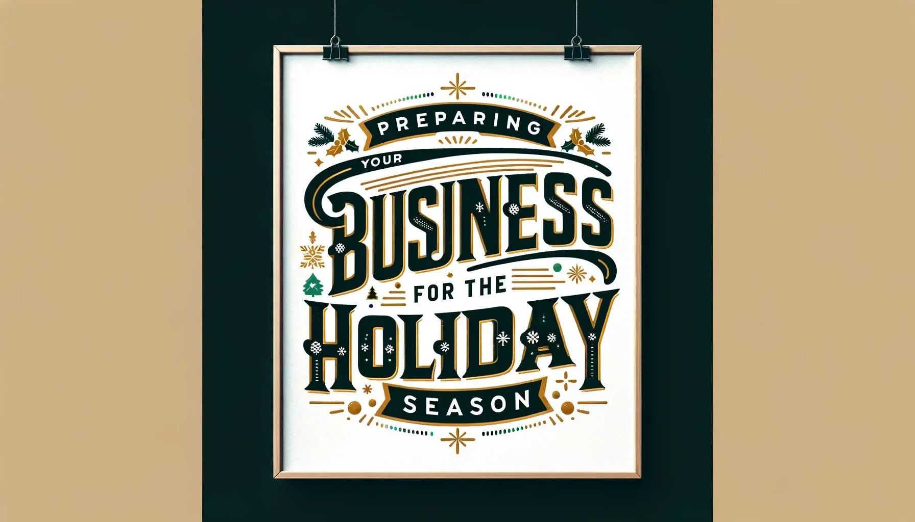 Preparing your business for the holidays